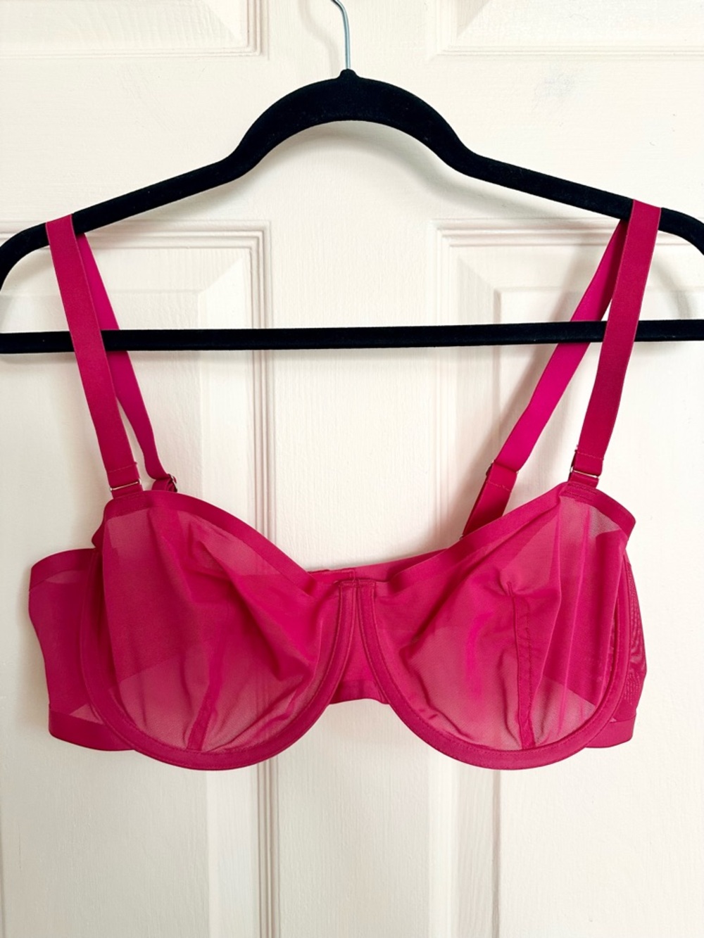 Pink cuup balconette bra